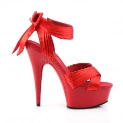 Pleaser 6" Red Criss-Cross Sandal Shoes* 9 Pleaser 6