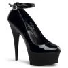 Pleaser 6" Black Ankle Strap Platform Pump* Shoes 2 Pleaser 6" Black Ankle Strap Platform Pump* Shoes