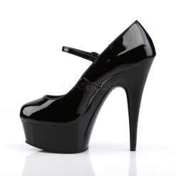 Pleaser 6" Black Mary Jane Pumps*