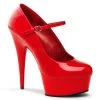 Pleaser 6" Red Shoes Mary Jane Pump* 1 Pleaser 6" Red Shoes Mary Jane Pump*