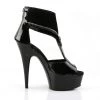 Pleaser 6" Heel Black Peep Toe Sandal* Shoes 1 Pleaser 6" Heel Black Peep Toe Sandal* Shoes