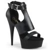 Pleaser 6" Heel Black Close Back Sandal Shoes*
