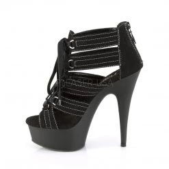Pleaser 6" Heel Black Sandal Bootie* 7 Pleaser 6
