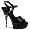 Pleaser 6" Black Ankle Strap Sandal Shoes*