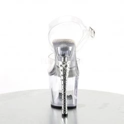 Pleaser 7" Clear Ankle Strap High Heels W/ 3.3" Platform* Shoes 8 Pleaser 7