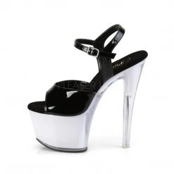 Pleaser Black/White 7