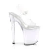 Pleaser 8" Heel Clear/Multi Color LED Illuminated Platforms*