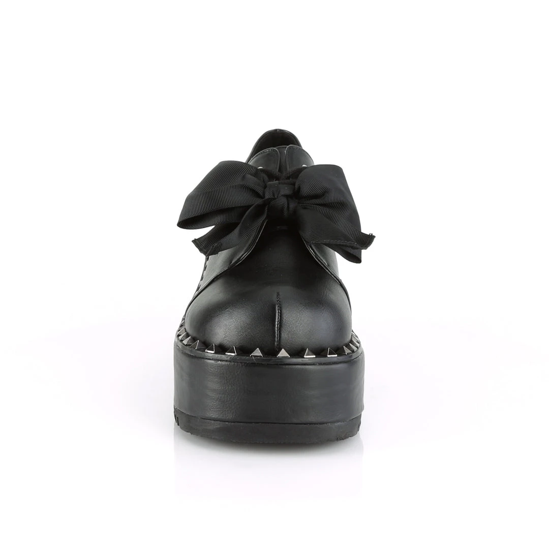 Demonia Black Vegan Leather 3.3" Platform Shoes* 4 Demonia Black Vegan Leather 3.3" Platform Shoes*