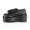 Demonia Black Vegan Leather 3.3" Platform Shoes*