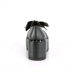 Demonia Black Vegan Leather 3.3" Platform Shoes* 8 Demonia Black Vegan Leather 3.3