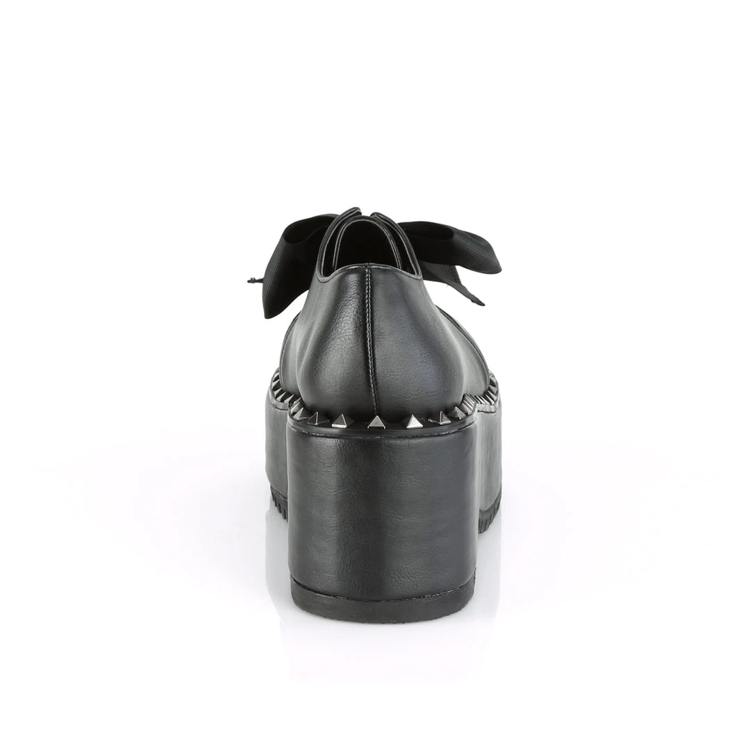 Demonia Black Vegan Leather 3.3" Platform Shoes* 5 Demonia Black Vegan Leather 3.3" Platform Shoes*