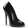 Devious 6" Patent Leather Peep Toe Pump*
