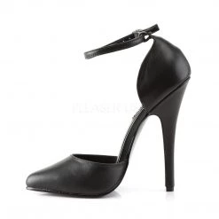 Devious 6" Leather Ankle Strap D'Orsay Pump*