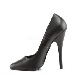 Devious 6" Black Leather Classic Pump* Shoes