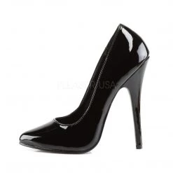 Devious Shoes 6" Black Patent Leather Classic Pump*