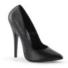 Devious 6" Black Leather Classic Pump* Shoes