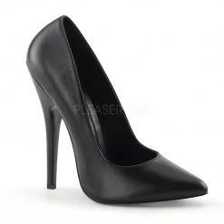 Devious 6" Black Leather Classic Pump* Shoes