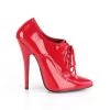 Devious 6" Spike Heel Red Patent Leather Single Soles*