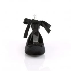 Demonia Black Velvet Mary Jane Ballet Flats* Shoes