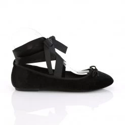 Demonia Black Velvet Mary Jane Ballet Flats* Shoes