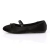 Demonia Shoes Black Velvet Flats*