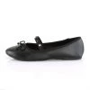 Demonia Black Vegan Leather Round Toe Mary Jane Flats* Shoes