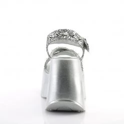 Demonia Shoes Silver Glitter 5