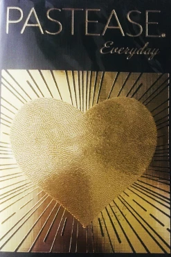 Pastease Everyday Reusable Liquid Gold Heart Nipple Pasties Accessories