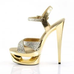 Pleaser Shoes Gold 6.5" High Heels*
