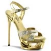 Pleaser Shoes Gold 6.5" High Heels*
