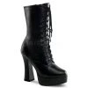 Pleaser Shoes 5" Black Faux Leather Ankle Boot*