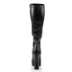 Pleaser 5" Heel Black Faux Leather Knee-High Boots* Shoes