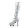 Pleaser 5" Heel White Over The Knee Boots* Shoes