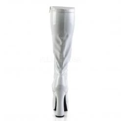 Pleaser 5" Heel White Over The Knee Boots* Shoes