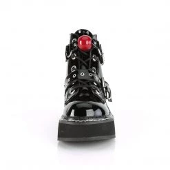 Demonia Black Patent Leather 2" Platform Ankle Boots* Shoes