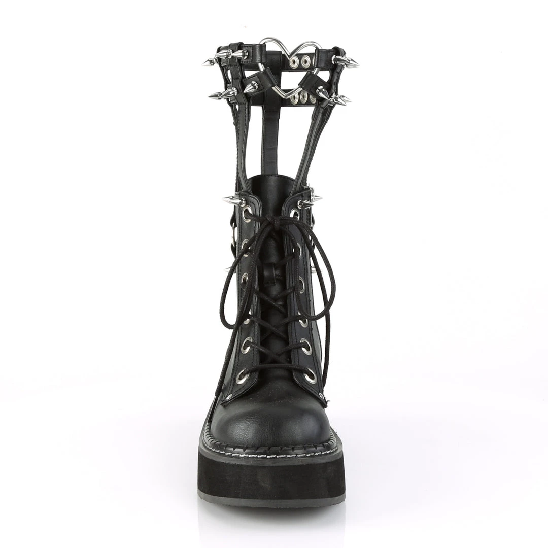 Demonia Black Vegan Leather 2" Platform Calf High Boots* 4 Demonia Black Vegan Leather 2" Platform Calf High Boots*