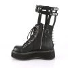 Demonia Black Vegan Leather 2" Platform Calf High Boots*