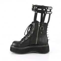 Demonia Black Vegan Leather 2" Platform Calf High Boots*