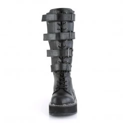 Demonia Shoes Black Vegan Leather 2