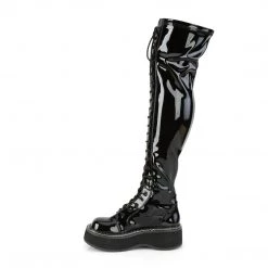Demonia Shoes Black Patent Leather 2" Platform Boots*