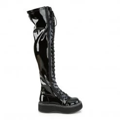 Demonia Shoes Black Patent Leather 2