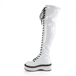 Demonia White Patent Leather 2" Platform Boots* Shoes