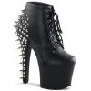 Pleaser 7" Heel Black Faux Leather Ankle Bootie* 1 Pleaser 7" Heel Black Faux Leather Ankle Bootie*