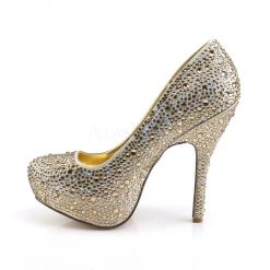 Fabulicious Shoes Champagne Satin 5.25" Heel Platform Pump 7 Fabulicious Shoes Champagne Satin 5.25