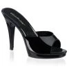 Fabulicious Black 4.5" Heel .5" Platform Slide