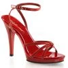 Fabulicious Red 4.5" Heel Strappy Ankle Wrap Platform Sandal