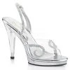 Fabulicious Clear/Grey 4.5" Heel Slingback Sandal