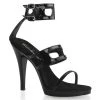 Fabulicious Shoes Black 4.5" Heel Platform Sandal 2 Fabulicious Shoes Black 4.5" Heel Platform Sandal