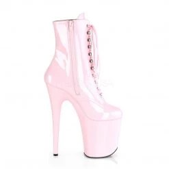 Pleaser 8" Heel Baby Pink Lace-Up Platform Ankle Boot* Shoes 9 Pleaser 8