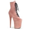 Pleaser 8" Heel Baby Pink Lace-Up Ankle Platform Boot* Shoes 2 Pleaser 8" Heel Baby Pink Lace-Up Ankle Platform Boot* Shoes